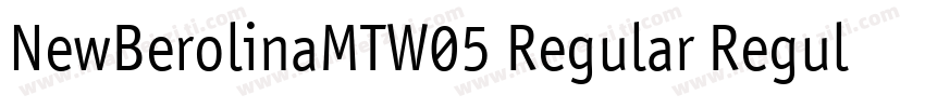 NewBerolinaMTW05 Regular Regular字体转换